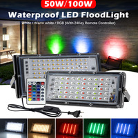 Projecteur LED Commercial Extérieur RVB Étanche IP65 50W 100W 150W 200W – Éclairage de Sécurité Couleur