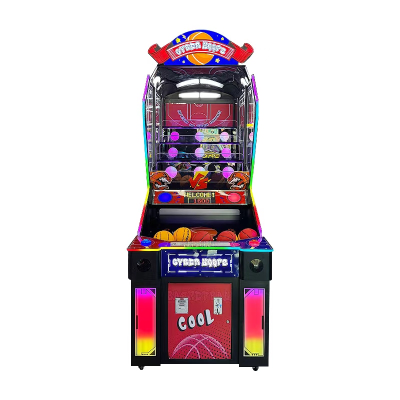 Cyber Hoops Coin-Operated Arcade Basketball Game Machine Indoor Amusement Sports Gaming Equipment for Game Centers & Arcades