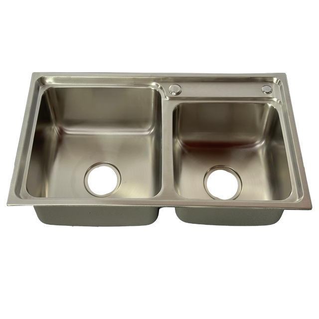 Double-basin sink (flat edge)7541