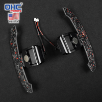 Extensions de palettes de changement de vitesse magnétiques en fibre de carbone forgée pour Audi B9 B9.5 A/Q/S/RS A4 Q8 S4 S5 SQ5 SQ8 RS3 S1 S2 S3 SQ7 – Stock USA