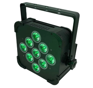 9x18w a mené la lumière sans fil de pair de batterie 9pcs RGBWA UV 6in1 affichage d'affichage à cristaux liquides - Product Image 5