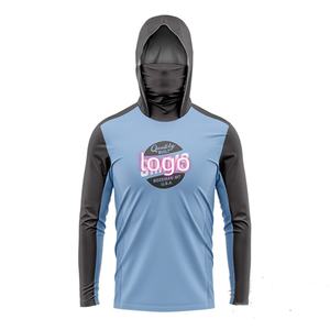 RTS UPF 50+ Visshirt met capuchon voor heren en dames, ademend, vochtregulerend, lange mouwen, geschikt voor vissen en wandelen - Product Image 3