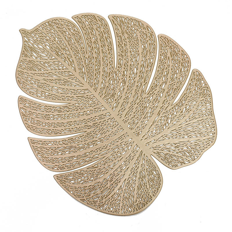 Hoja de tortuga PVC-oro rosa