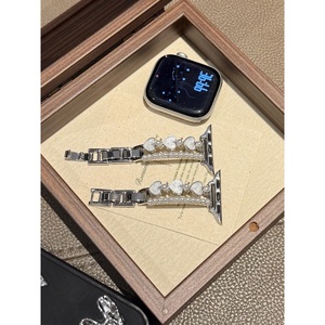 สายนาฬิกาโลหะอีพ็อกซี่ Upro Heart Pearl สำหรับ Apple Watch Series 11 10 9 SE iWatch สายรัดข้อมือสมาร์ทวอทช์แบบเปลี่ยนได้ - Product Image 5