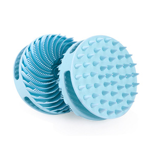Brosse de bain ronde en silicone, double face, à poils doux, pour adultes et enfants - Product Image 5