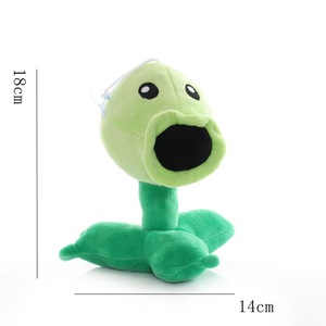Peluche personnalisée brodée en coton PP écologique, figurine douce, Peashooter <span class=keywords><strong>Plants</strong></span> <span class=keywords><strong>Zombies</strong></span>, jouets en peluche pour enfants, garçon, anniversaire - Product Image 3