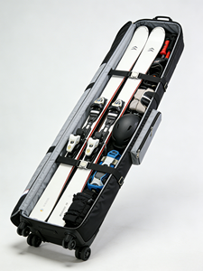 Sac de <span class=keywords><strong>ski</strong></span> extérieur personnalisé grande capacité avec roues et cadre de support, sac de rangement pour équipement de <span class=keywords><strong>ski</strong></span> en nylon imperméable, sac pour bottes de <span class=keywords><strong>ski</strong></span> - Product Image 4