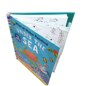 Libro Personalizzato del Mondo Sottomarino con Pittura ad Acqua, Libro delle Attività per Bambini, Libro da Colorare con Copertina Rigida per Bambini - Product Image 5