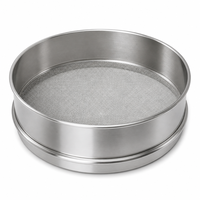 Tamis de laboratoire en acier inoxydable 304, diamètre 300 mm, pour ensemble de tamisage de sol, poudres chimiques et analyse de gradation en laboratoire