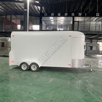 Remorque de Restauration Mobile Multi-fonctionnelle avec Construction en Acier Inoxydable 220V-380V pour Restaurant et Service Alimentaire Extérieur