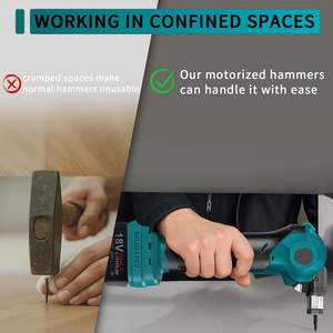 <span class=keywords><strong>Clavadora</strong></span> Neumática de 20V/18V a Batería, Pistola de Clavos para Estructuras, Punta Magnética Ajustable de 0-90, Uso con una Sola Mano, para Colgadores de Vigas - Product Image 2