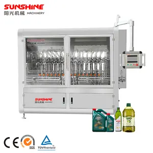 Factory Automatic 4-20 nozzles linear chili vegetable oil bottle liquid filling machine production line
