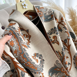 Châles souples de style exotique rétro pour femmes Écharpes à motif cachemire Accessoire tendance respectueux de la peau pour l'hiver pour les hommes et les femmes - Product Image 3