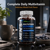 Gummies multivitaminées pour hommes : Énergie, Immunité, Concentration, Amélioration de la mémoire et du sommeil, 180g Poids Net