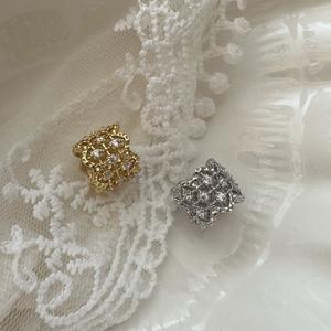 จี้เงินแท้ S925 ประดับเพชรซิคอน ลูลู่ ตง สไตล์ฝรั่งเศส วินเทจ หรูหราเบาๆ  อะไหล่เครื่องประดับลูกไม้ - Product Image 4