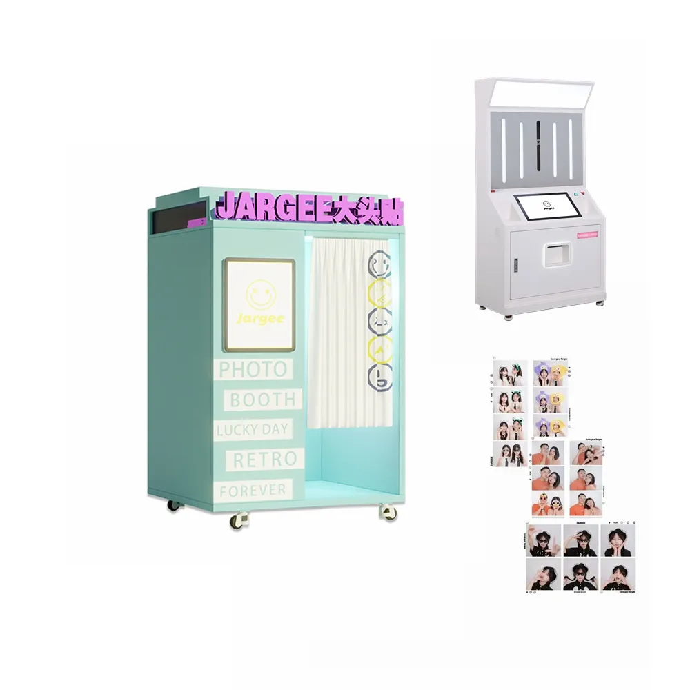 2023 Jargee Digital Photo Booth Digital SLR Photo Booth Self-service Vending Machine Selfie Photo Booth