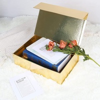 Boîte cadeau magnétique en or en papier d'art personnalisé de marque de haute qualité Boîte d'emballage cadeau de luxe au design unique