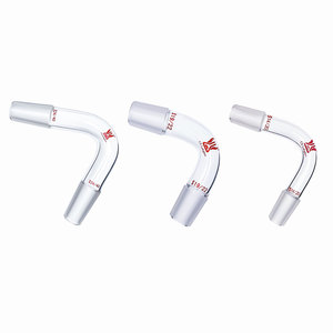 Adaptateur <span class=keywords><strong>de</strong></span> distillation coudé à 75 degrés en verre borosilicate à paroi épaisse pour <span class=keywords><strong>verrerie</strong></span> <span class=keywords><strong>de</strong></span> laboratoire <span class=keywords><strong>de</strong></span> <span class=keywords><strong>chimie</strong></span>, personnalisé OEM - Product Image 2