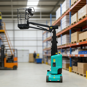 Hoogwaardige telescopische mast, draagbare persoonlijke <span class=keywords><strong>lift</strong></span>, mobiel hoogwerkerplatform, zelfrijdende verticale mastlift met jib - Product Image 4