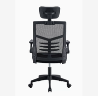 Chaise de bureau ergonomique pivotante moderne en maille avec appui-tête réglable, confortable pour le travail sur ordinateur