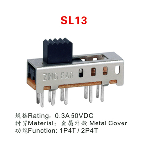 Zingear Hersteller für Micro Slide <span class=keywords><strong>Switch</strong></span> Sl13 Kleiner Strom 0.3a 50vdc Elektronisches Spielzeug Taschenlampe Kippschalter - Product Image 3