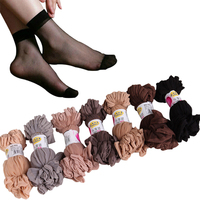Chaussettes jetables en soie respirante en nylon pour femmes prix de gros bon marché d'usine