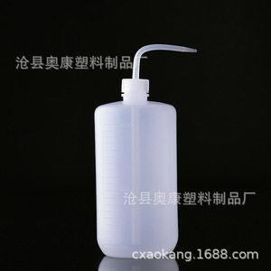 Self-developed <b>plastic</b> wash bottle with curved spout, 250/500/1000ml graduated bottle, manufacturer with in-stock stock, - Product Image 2