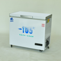 Congélateur coffre horizontal Haibor Commercial à très basse température (-105 degrés) avec revêtement en acier et tubes en cuivre, vente en gros OEM