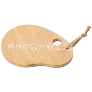 Plateau à steak en bambou avec compartiment pour sauce, planche de service suspendue pour viande et légumes, couleur bois naturel - Product Image 5