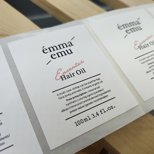 Fabrictextile sticker tự dính vải cotton Ribbon nhãn cho chai nước hoa - Product Image 4