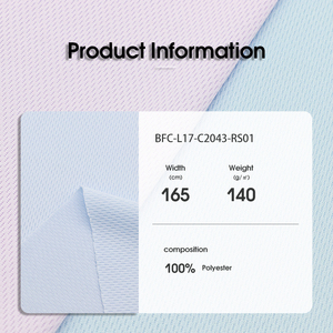 Benutzer definierte 140gsm Dry Fit Sport trikots Stoff 100% recyceltes Polyester GRS Bird Eye Quick Dry <span class=keywords><strong>Mesh</strong></span> Stricks toff - Product Image 2