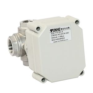 Vanne à boisseau sphérique miniature électrique Tonhe, filetée 1/2 pouce, en acier inoxydable, 1,0 Mpa, pour eau et air - Product Image 1