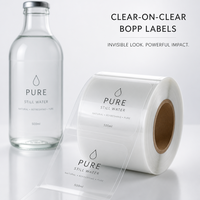 Étiquette autocollante réutilisable pour bouteille de lait, impression sur papier couché imperméable pour produits laitiers biologiques, bocaux en verre, en rouleau