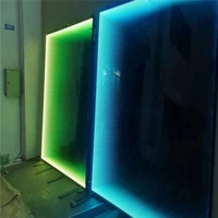 Miroir tunnel infini magique décoratif 3D sur mesure, jumbo, 2400*3200mm, en verre pour bars