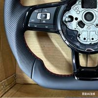 Volante de Cuero al por Mayor para Volkswagen R GTI GTD GTE Golf 7 7.5 MK7 Polo GTI Scirocco Passat B8 Tiguan