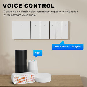 Interrupteurs muraux intelligents en matériau PC compatibles Matter, faciles à nettoyer, commande vocale Alexa, contrôle via l'application Apple HomeKit, Wi-Fi activé - Product Image 3