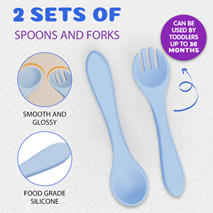 Juego de Alimentación de <span class=keywords><strong>Silicona</strong></span> Reutilizable 100% de Grado Alimenticio, Libre de BPA, Ecológico, para Bebés, Vaso Antiderrames, <span class=keywords><strong>Plato</strong></span>, Cuchara, Tenedor, <span class=keywords><strong>Plato</strong></span> con Succión para Niños - Product Image 4