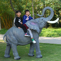 Support de personnalisation pour figurines d'éléphants en résine grandeur nature / Sculpture de bébé éléphant / Statue d'éléphant en fibre de verre