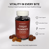 GUORENYY Gommes CoQ10 Haute Puissance 400mg avec Oméga-3, Magnésium et Vitamine B3 - Soutien Cardiaque, Antioxydant et Énergie - 60 Comprimés