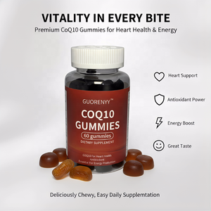 GUORENYY Gommose CoQ10 ad Alta Potenza 400mg con Omega-3, Magnesio e Vitamina B3 - Supporto per la Salute Cardiaca, Antiossidante ed Energizzante - 60 Pezzi - Product Image 3