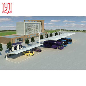 Structure architecturale en membrane pour abri de voiture en tissu tendu PVDF/PTFE/ETFE - Product Image 4