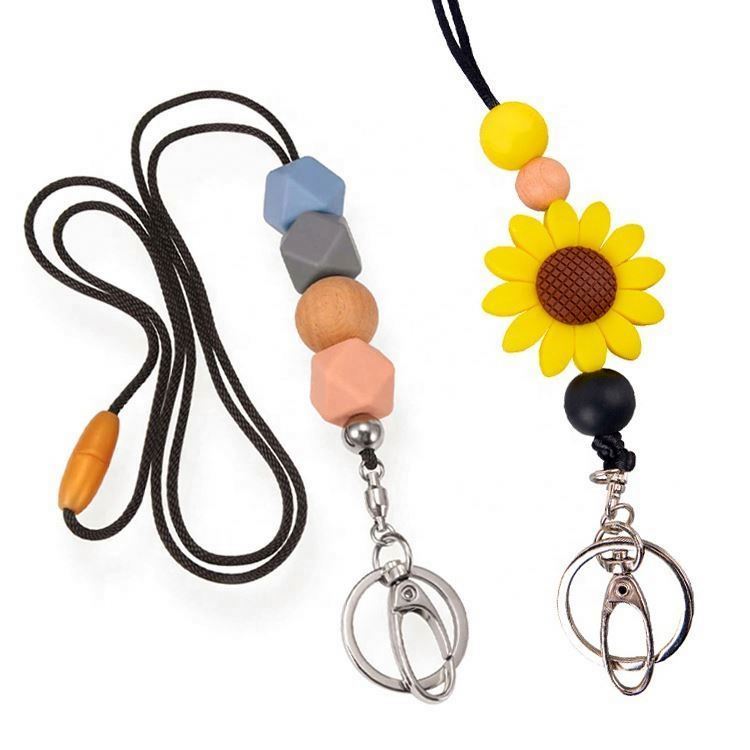 EMAK Eco-Friendly Portable Silicone Waterproof Adjustable Cellphone Lanyard with Card Cover and Necklace for Travel Image 2