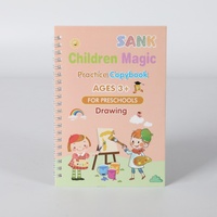 Lot de stylos magiques réutilisables pour enfants avec cahiers d'écriture à spirale et couverture en papier – Coffret cadeau