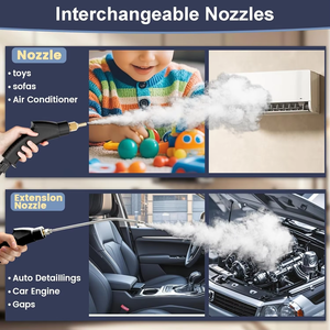 <span class=keywords><strong>Nettoyeur</strong></span> <span class=keywords><strong>vapeur</strong></span> portatif à préchauffage rapide en 15 secondes, 6 vitesses réglables, machine de nettoyage à la <span class=keywords><strong>vapeur</strong></span> haute température avec plusieurs buses - Product Image 3