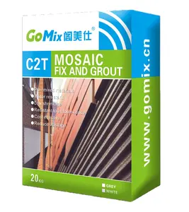 Factory Direct 20kg Alkali Resistant Non Yellowing Mosaic Tile Glue C2T Mosaic Fix and Grout