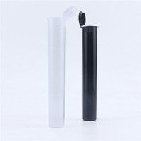 Tube de rangement classique en plastique de 115 mm avec bouchon pop, pour papier à cigarettes Kingsize, cônes pré-remplis, anti-odeur, étanche et écologique