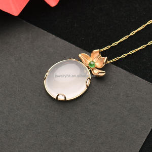 จี้หยกน้ำแข็งธรรมชาติ 18K คิวคิว ดีไซน์สวยงาม หรูหรา ระดับไฮเอนด์ อเนกประสงค์ - Product Image 5