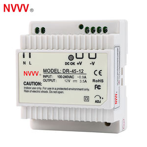 ราง3.75A nvvv <span class=keywords><strong>DR</strong></span>-45-12 45W 12V AC-DC SMPS แหล่งจ่ายไฟแบบสลับเกรดอุตสาหกรรม - Product Image 2