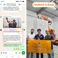 Robot de fraisage CNC à 7 axes contrôlé par PLC Kuka Kr210 R2700 avec moteur Hiteco pour le gravage de moules en bois et en mousse