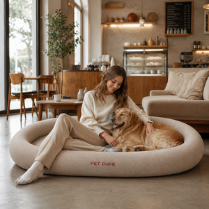 Cama para Perro con Firmeza Ajustable, Espuma Viscoelástica <span class=keywords><strong>de</strong></span> Doble Capa, Ortopédica, Funda Extraíble y Lavable - Product Image 1